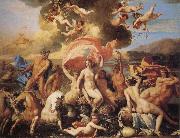 POUSSIN, Nicolas Triumph of Neptune and Amphitrite oil painting reproduction